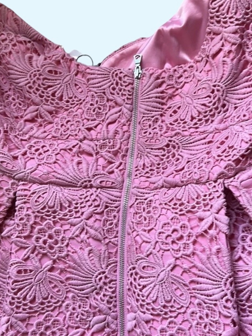 Bardot Mereba Pink Lace Mini Dress Size M MSRP $159 NWT - Picture 8 of 10